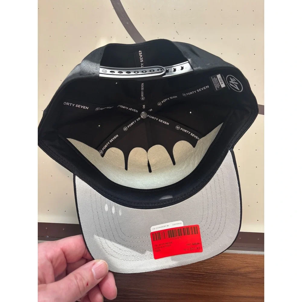 47 Brand Texas vs Oklahoma Red River Rivalry Hitch Snapback Hat Black Adjustable